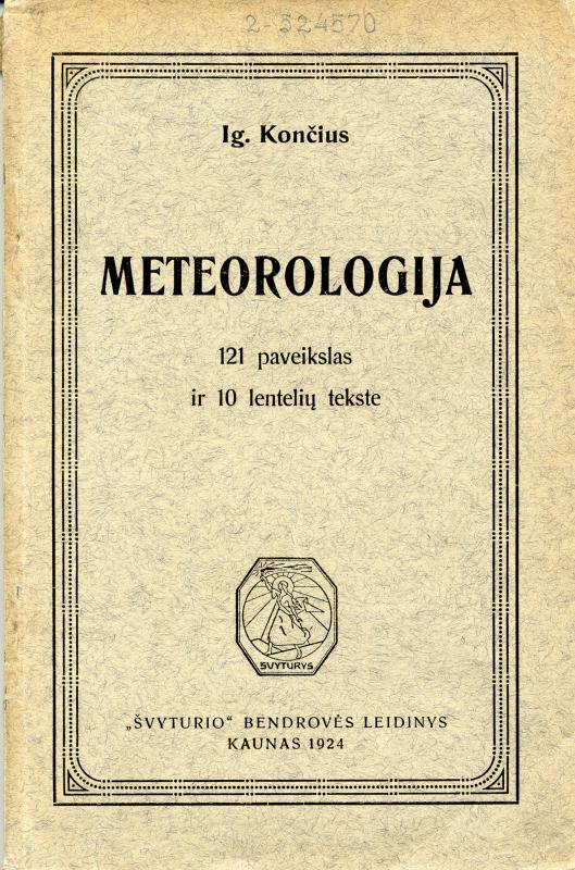 Pirmasis lietuviškas meteorologinis vadovėlis