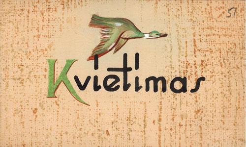 T. Ivanauskui atsiųsti kvietimai į Paukščių dienas. 1957–1962 m.