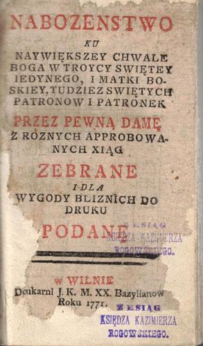 Post scriptum: Maldos (1771)