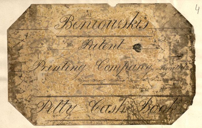 Bartłomiejaus Beniowskio patentų kompanijos (Patent Printing Machinery and Printing Company – Beniowski’s patents) kortelė. Bartłomiejaus Beniowskio patentų kompanijos (Patent Printing Machinery and Printing Company – Beniowski’s patents) kortelė.