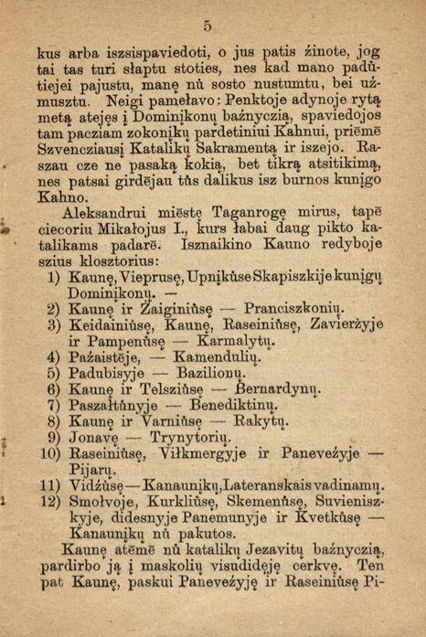 Parspejimas apie szventą tikējimą, o įpatingai apie Jezaus Kristaus Baźnyczią. Petrapilyje: spaustuvėje pas Hintze, 1869.