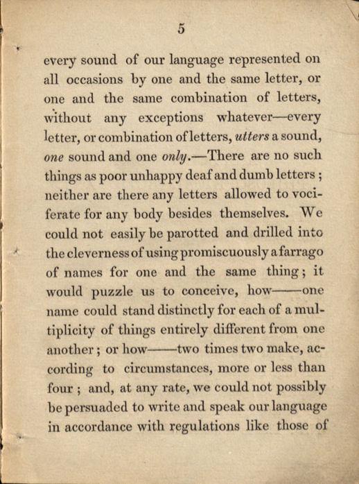 Beniowski, Bartłomiej. Anti-absurd or Phrenotypic alphabet and orthography for the English language / Invented by Major Beniowski, the author of the system of artificial memory, designated phrenotypic. London: published by the Author, 1844. Beniowski, Bartłomiej. Anti-absurd or Phrenotypic alphabet and orthography for the English language / Invented by Major Beniowski, the author of the system of artificial memory, designated phrenotypic. London: published by the Author, 1844.