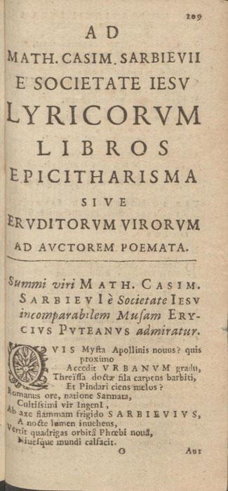 Sarbievijų šlovinančios eilės