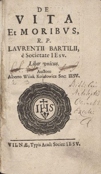 Tėvo L. Bartilijo gyvenimas