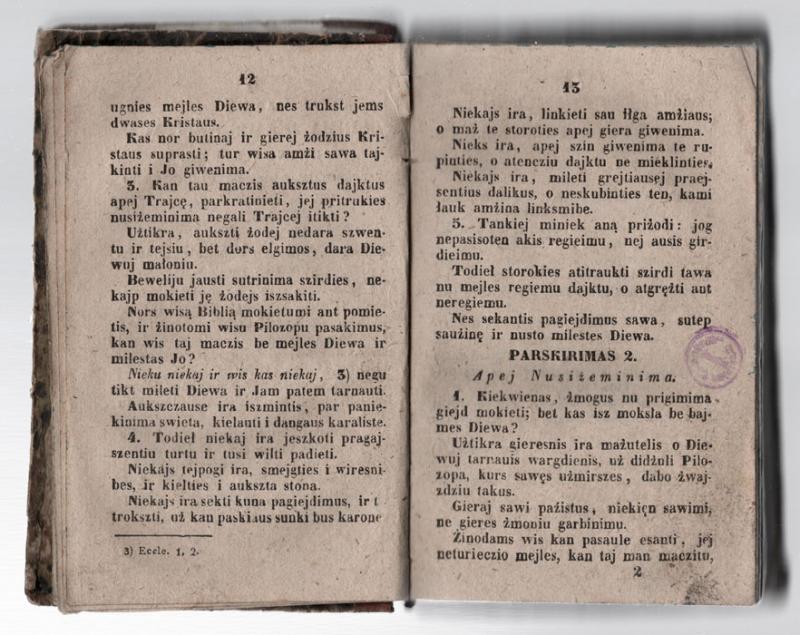 Tamosziaus isz Kempis Apej sekima Jezaus Kristaus kningas kietures. Iszgulditos par Jomilesta kunigą wiskupą Żemajcziu Motieja-Kazimierą Wołonczewski; iszduotos par kunigą Jokimą Moncewicze, pakustasi katedros Żemajcziu. Wilniuje: drukarnioj A. Dworcziaus: [J. Moncevičiaus lėšomis], 1852.