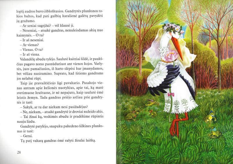 Zobarskas, Stepas. Gandras ir gandrytė. Dailininkė Sigita Populaigienė. Vilnius: Žara, 2006.