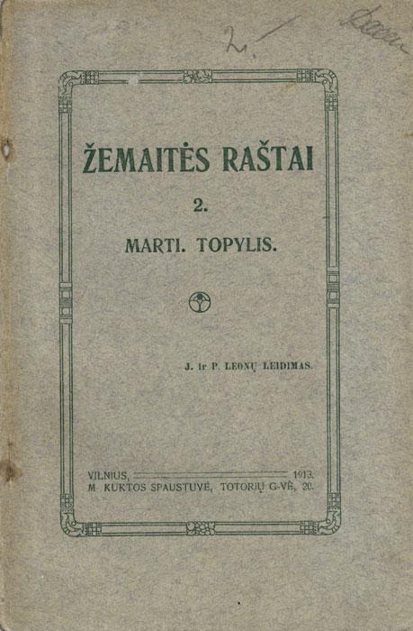 J. Šlapelis – Žemaitės raštų redaktorius