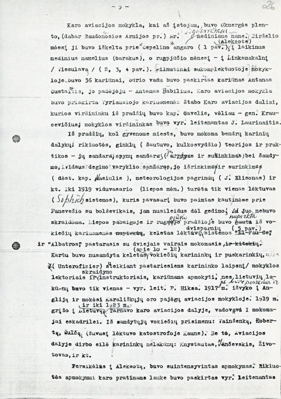 Brazdžiūnas, Povilas. Aviacijos pradžia Lietuvoje.