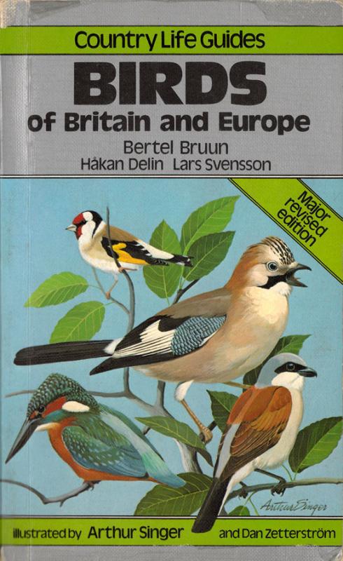 Bruun, Bertel; Delin, Håkan; Svensson, Lars. Birds of Britain and Europe. Illustrated by Arthur Singer, Dan Zetterström. Twickenham: Country life books, 1987.