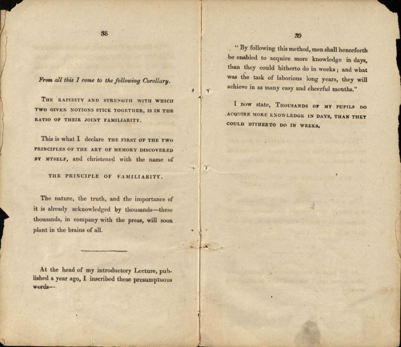 Beniowski, Bartłomiej. A handbook of phrenotypics for teachers and students. Pt 1, Development of the principle of familiarity. London: published by the author, 1842, p. 38–39. Beniowski, Bartłomiej. A handbook of phrenotypics for teachers and students. Pt 1, Development of the principle of familiarity. London: published by the author, 1842, p. 38–39.
