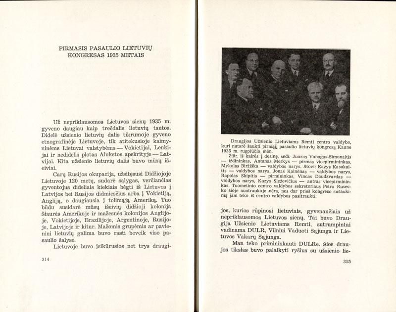 Rapolo Skipičio straipsnio „Pirmasis Pasaulio lietuvių kongresas 1935 metais“ pradžia