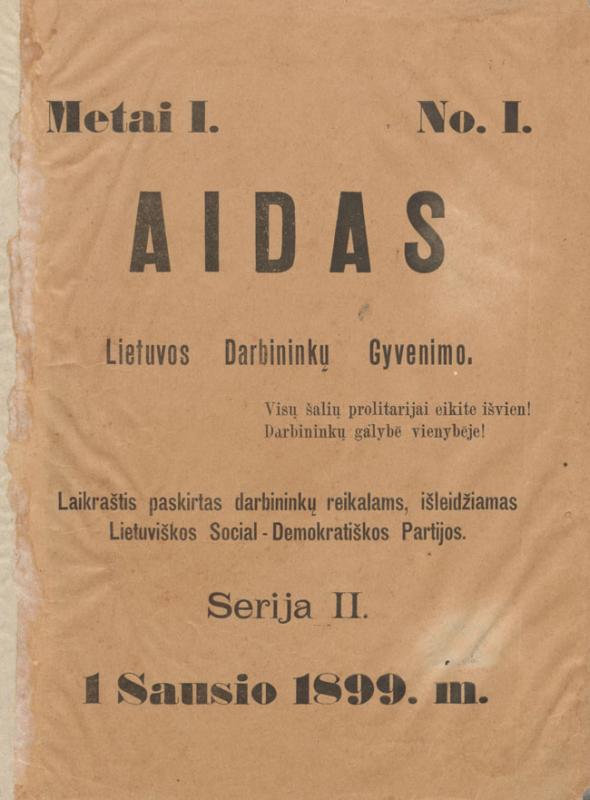 Aidas Lietuvos darbininkų gyvenimo: laikraštis, paskirtas darbininkų reikalams
