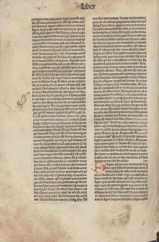 Biblia Latina. [Venezia: Nicolaus de Francofordia, ca 1485].