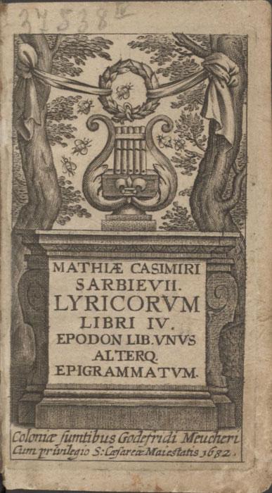 Sarbievijaus poezijos knygų laidos