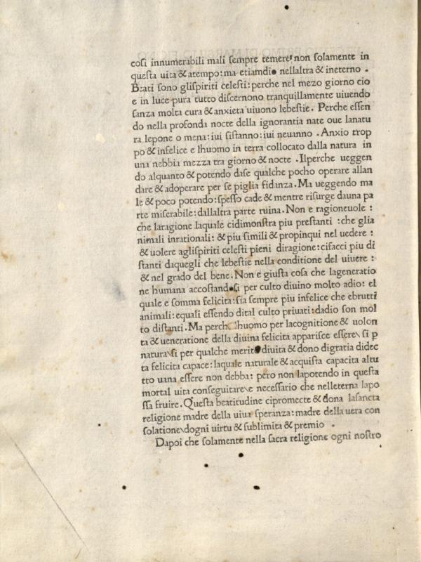 Ficino, Marsilio. Della cristiana religione. Pisa: Lorenzo and Angelo di Firenze, 1484 06 02.